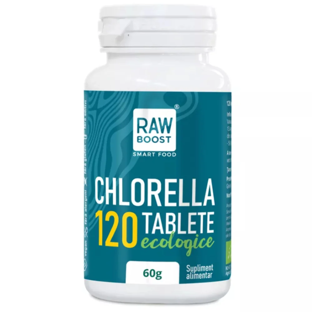 Chlorella ecologica, 120 tablete, Rawboost 