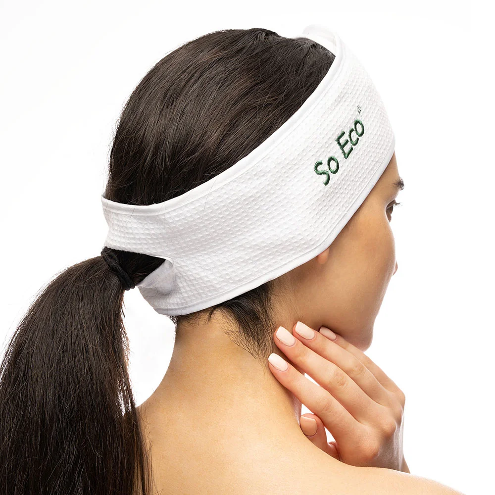 Set ecologic Perie pentru curatare faciala 1 bucata + Bentita de par 1 bucata, So Eco
