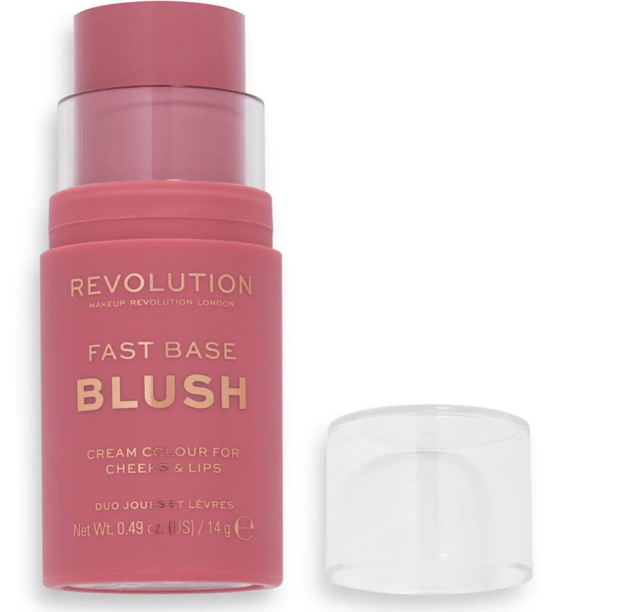 Fard de obraz Fast Base Blush Stick Bare, 14g, Makeup Revolution