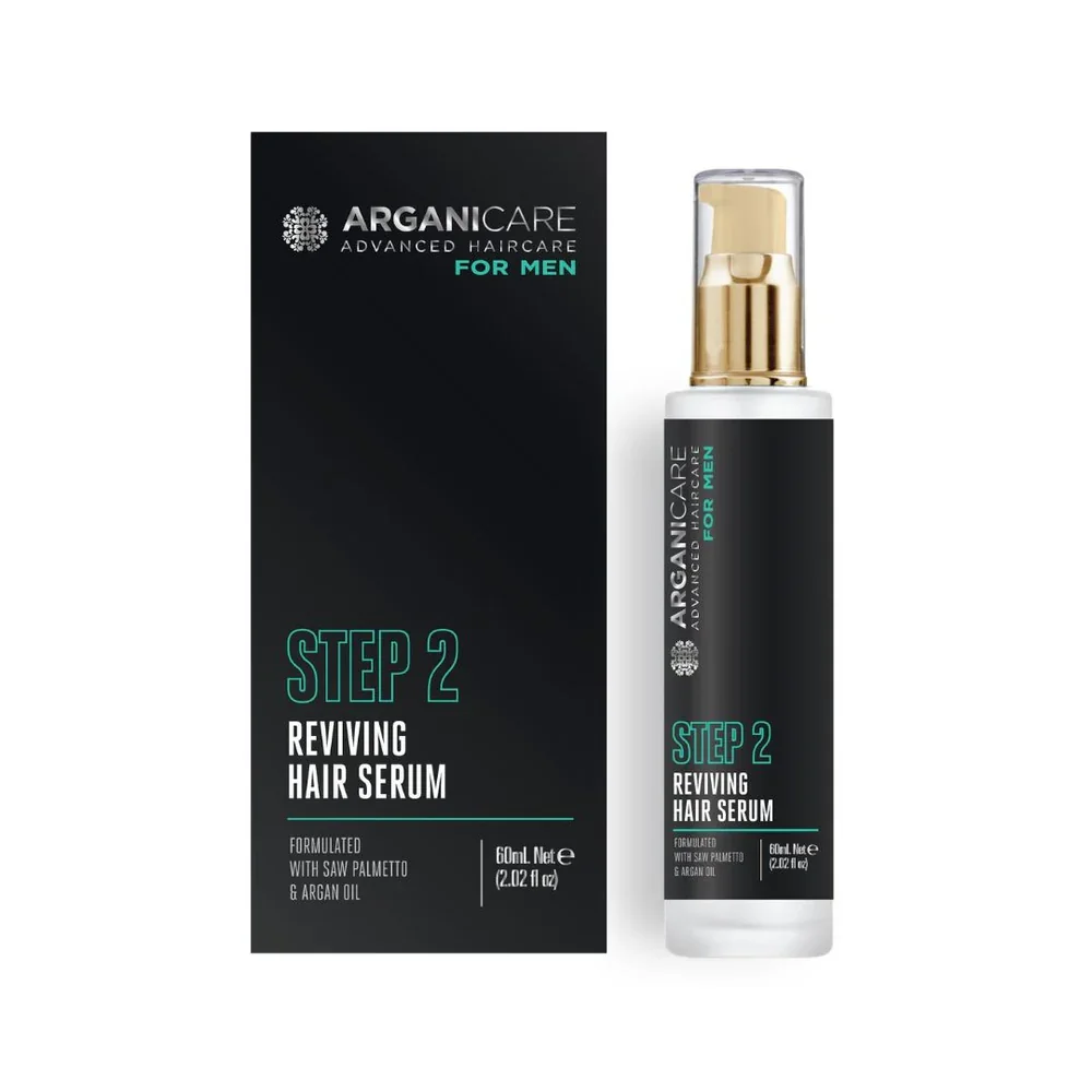 Ser revitalizant de par pentru barbati, 60ml, Arganicare