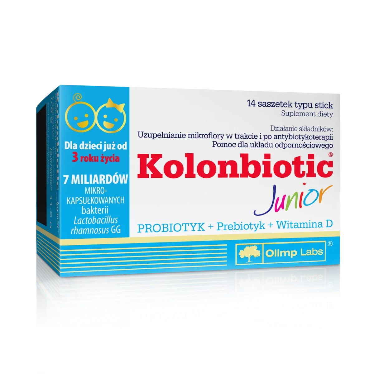 Probiotice si prebiotice pentru copii Kolinbiotic junior, 14 sticks, Olimp Labs