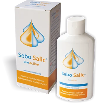 Sampon antimatreata Sebo Salic Duo Active, 125ml, Slavia Pharm