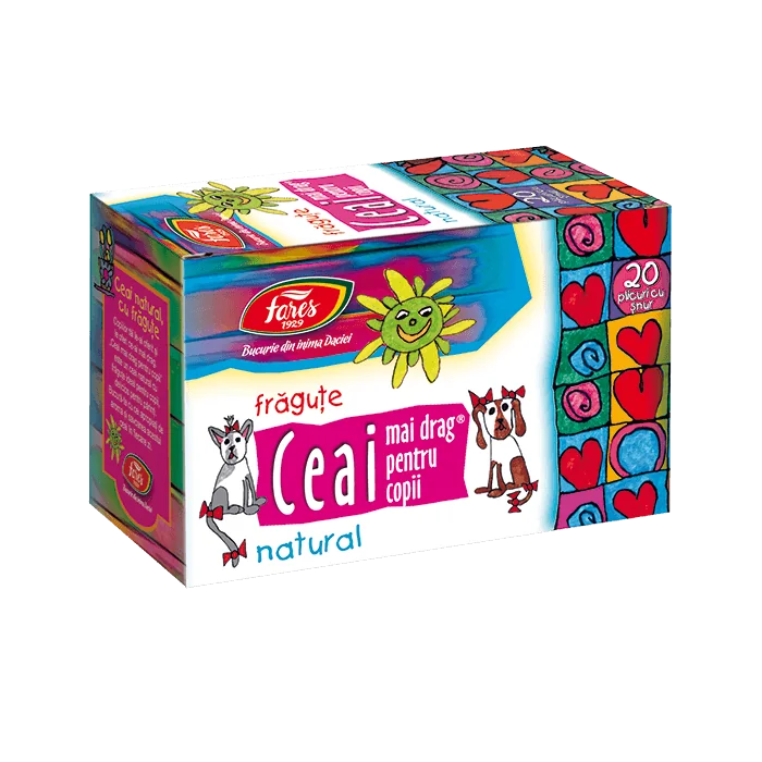 Ceai mai drag pentru copii cu Vitamina C, 20 plicuri, Fares