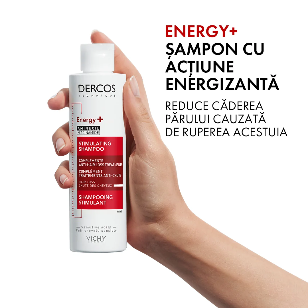 Sampon energizant impotriva caderii parului cu aminexil Energy+ Dercos, 200ml, Vichy
