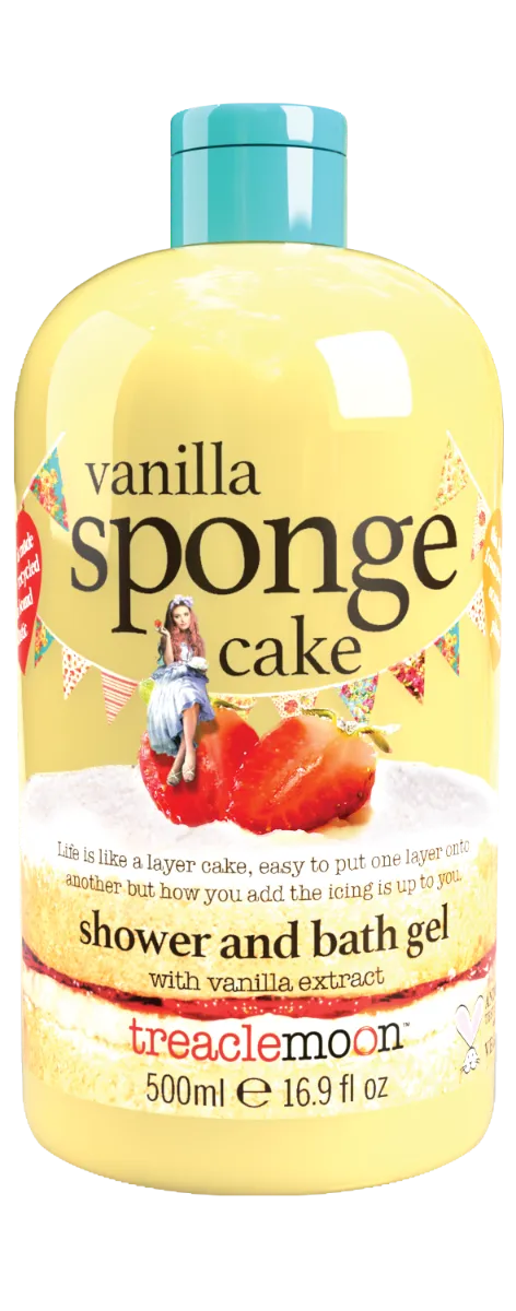 Gel de dus Vanilla Sponge Cake, 500ml, Treaclemoon