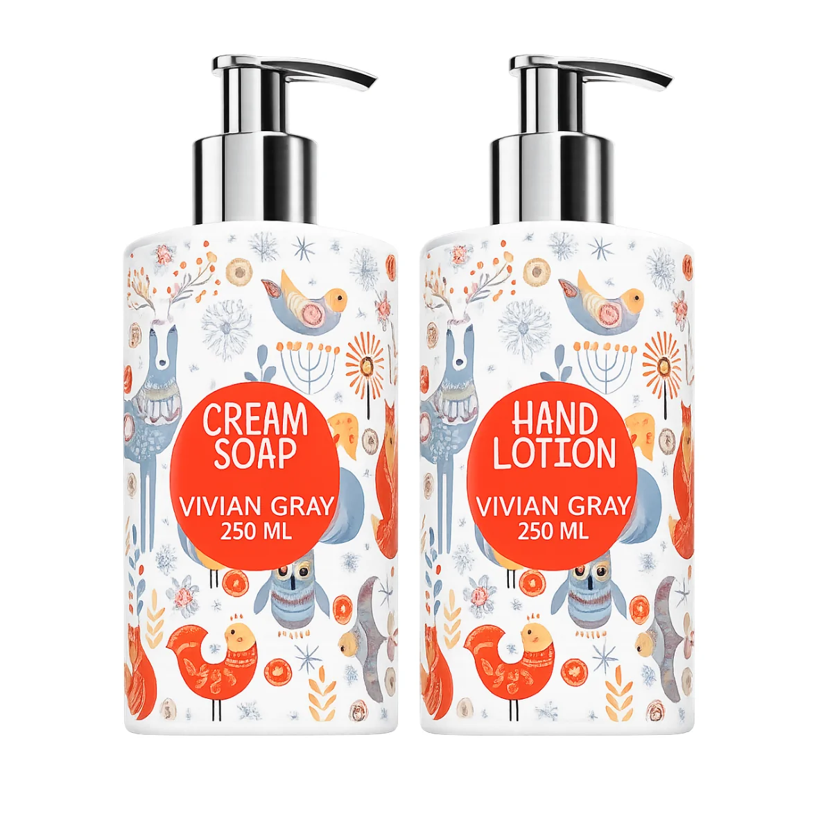Set Glittering X-Mas Sapun lichid 250ml + Lotiune de maini 250ml, Vivian Gray