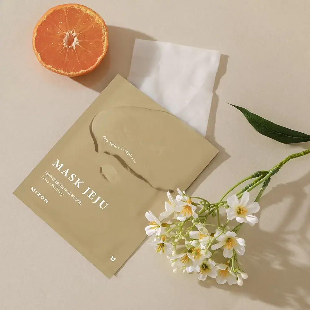 Masca de fata cu extract de lotus Joyful Time, 23g, Mizon