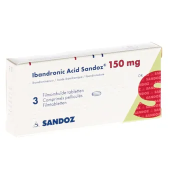 Acid Ibandronic 150mg, 1 comprimat filmat, Sandoz