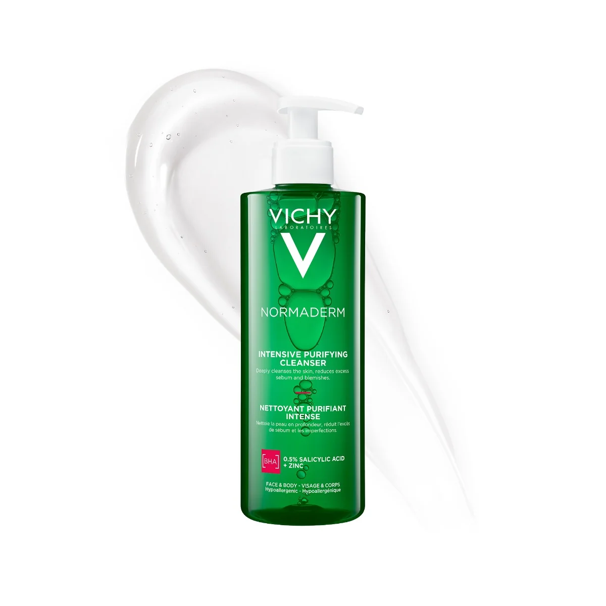 Gel de curatare purifiant pentru ten gras cu tendinta acneica Normaderm, 400ml, Vichy