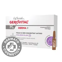Fiole cu ser concentrat antirid H3 Derma+, 10 x 2ml, Gerovital