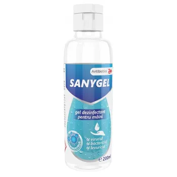 Gel dezinfectant pentru maini Sanygel, 200ml, Antibiotice 