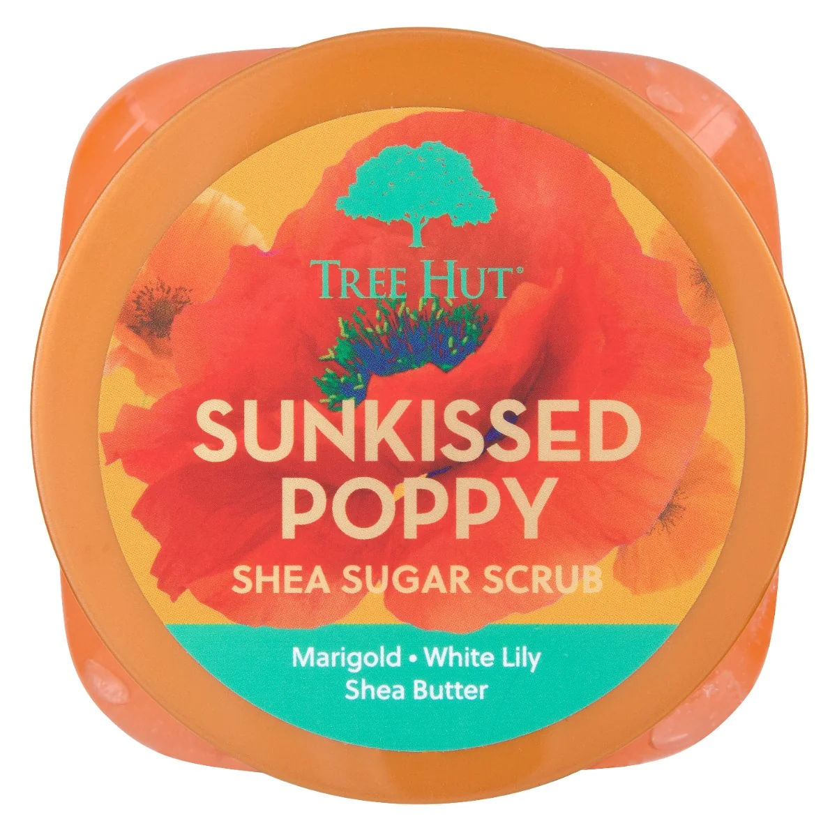 Scrub de corp Sunkissed Poppy Shea Sugar, 510g, Tree Hut