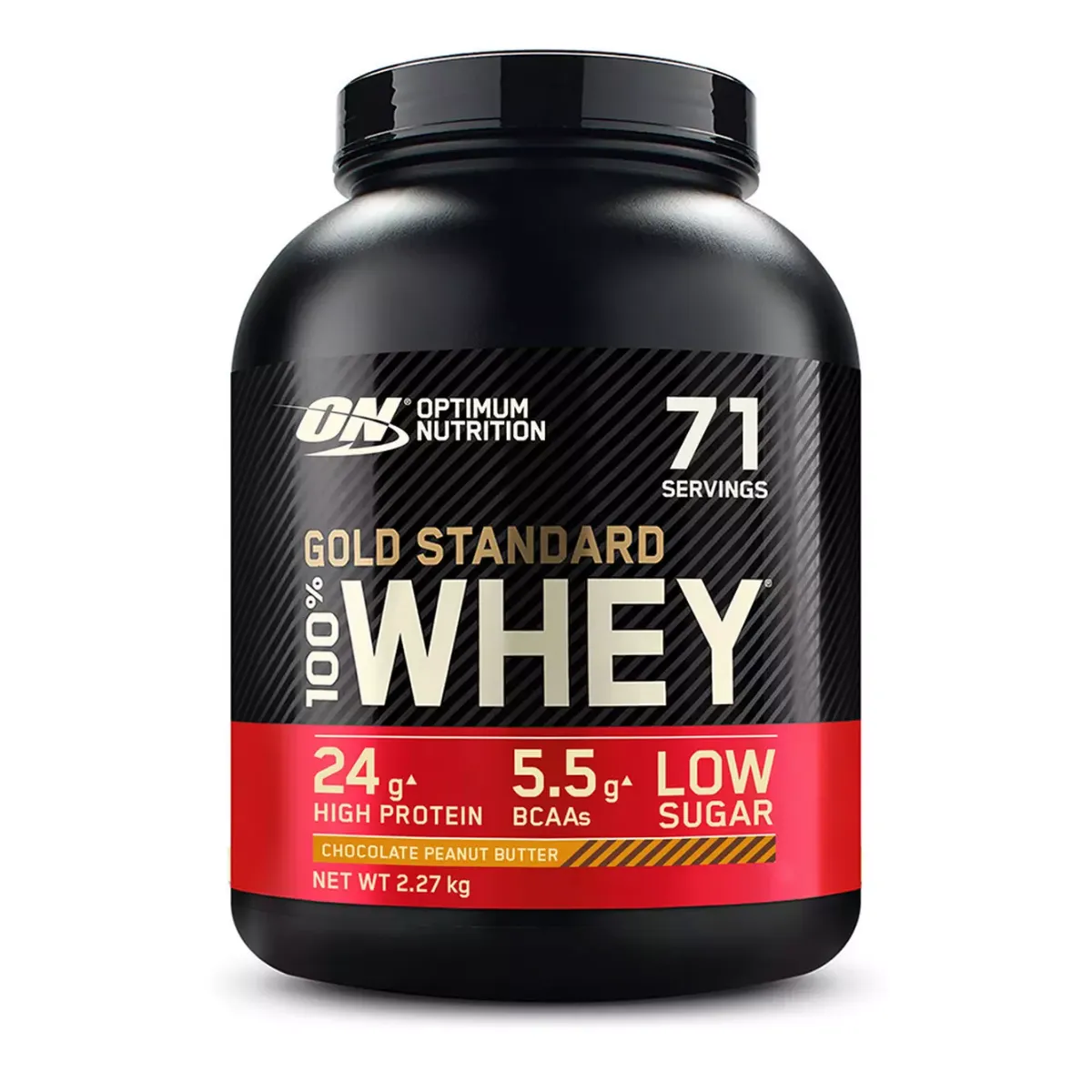 Proteine din zer 100% Whey Gold Standard ciocolata si unt de arahide, 2.27kg, Optimum Nutrition