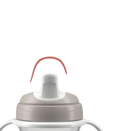 Canuta de antrenament pentru copii 6 luni+ Gri, 200ml, Chicco