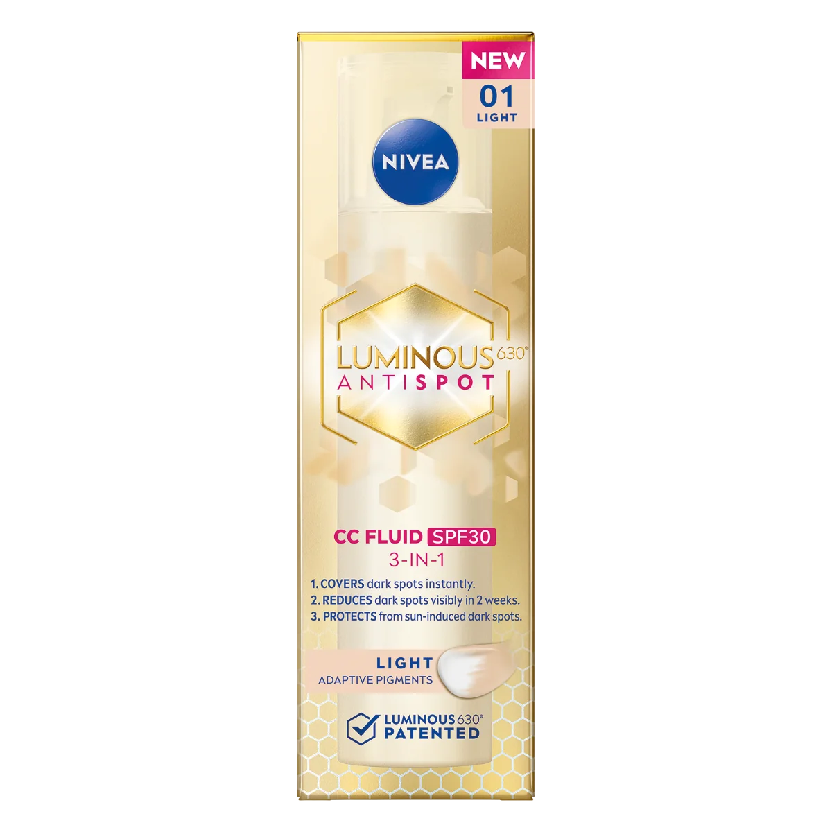 Crema-fluid CC 3 in 1 SPF30 Luminous630 nuanta Light, 30ml, Nivea | Dr ...