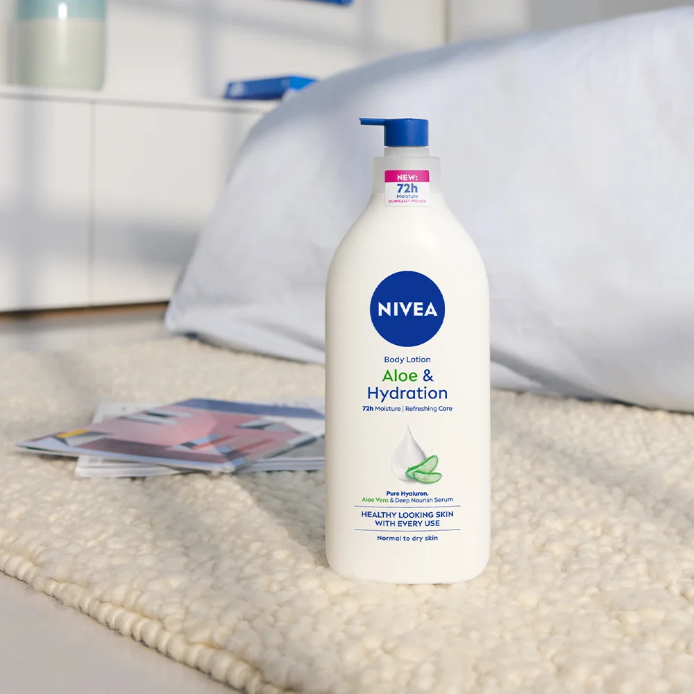 Lotiune de corp hidratanta cu aloe vera, 625ml, Nivea 