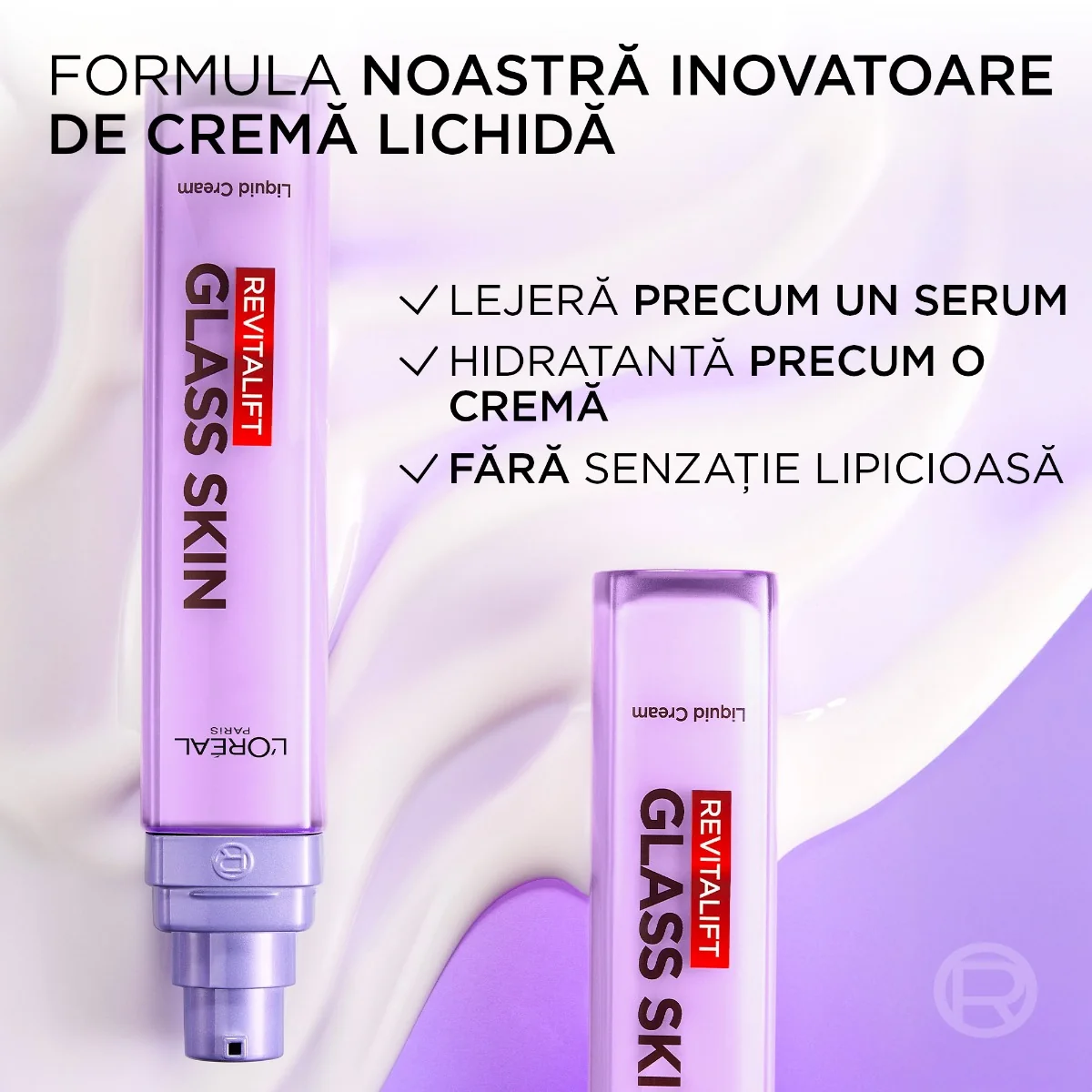 Crema iluminatoare Revitalift Glass Skin, 50ml, L'Oreal Paris