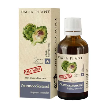Normocolesterol tinctura fara alcool, 50ml, Dacia Plant 