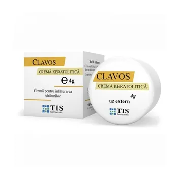 Crema keratolitica Clavos, 4 g, Tis Farmaceutic 