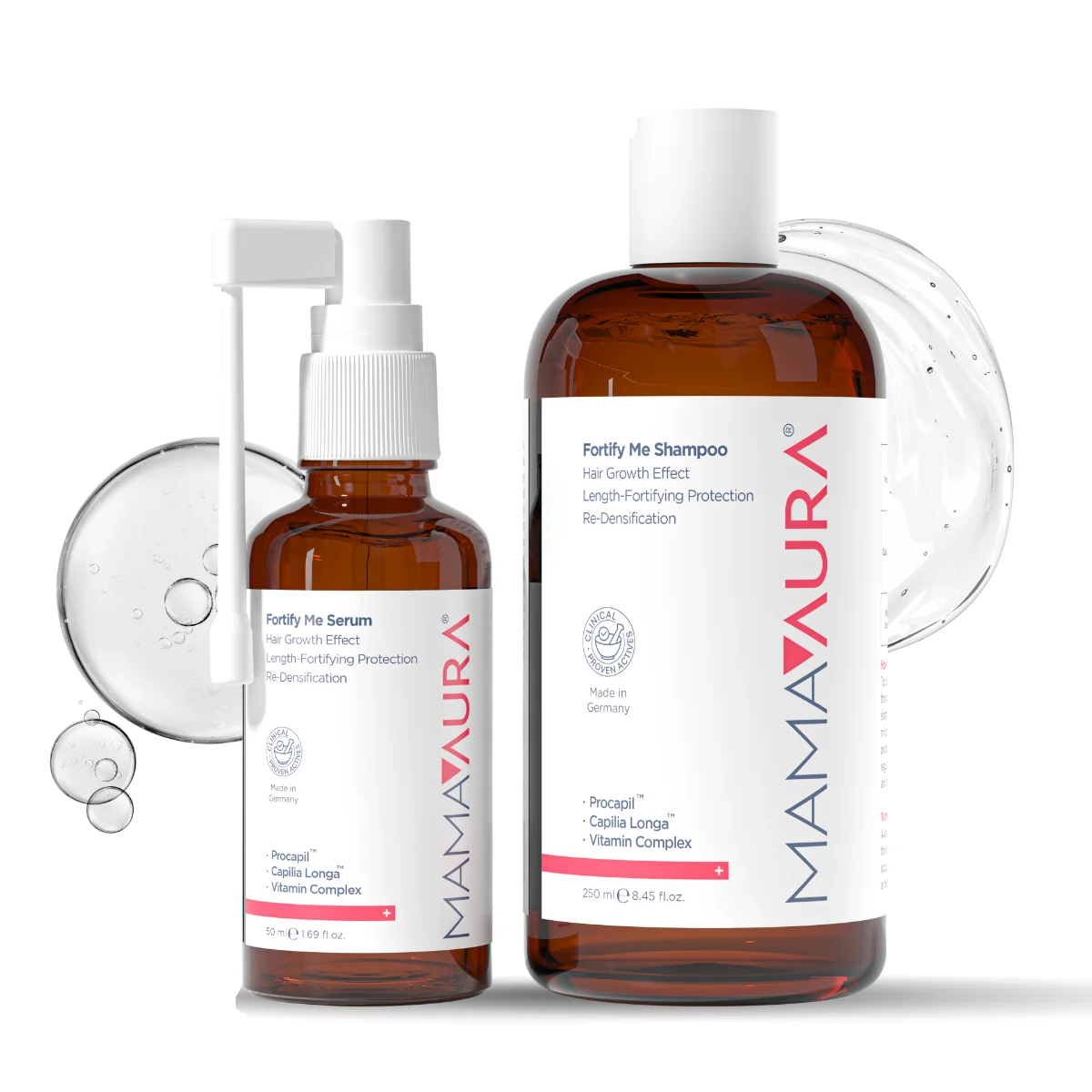 Set Fortify Me Sampon 250ml + Ser 50ml, Mamaaura