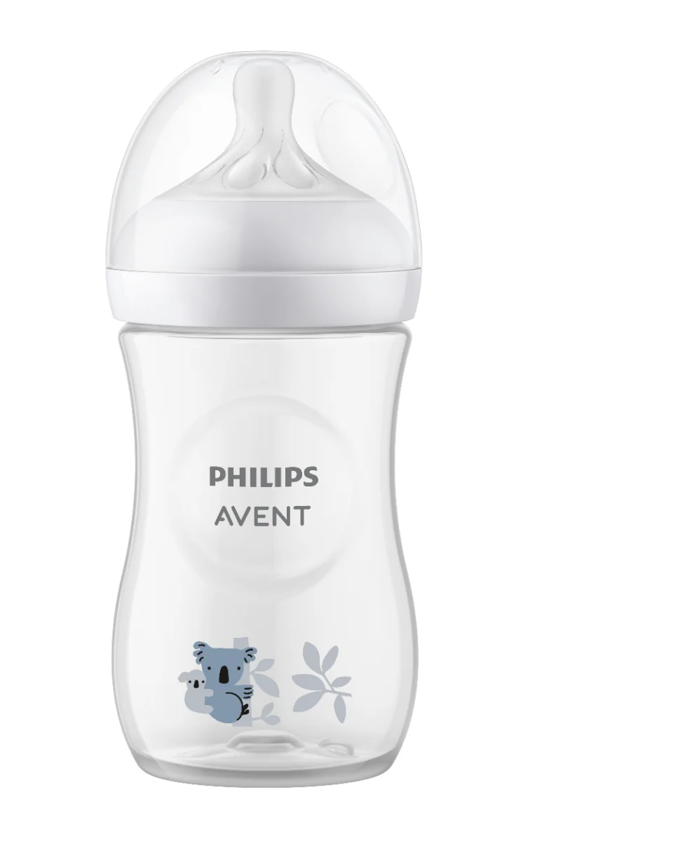 Biberon pentru +1 luna model koala Natural Response SCY903/67, 260ml, Philips Avent