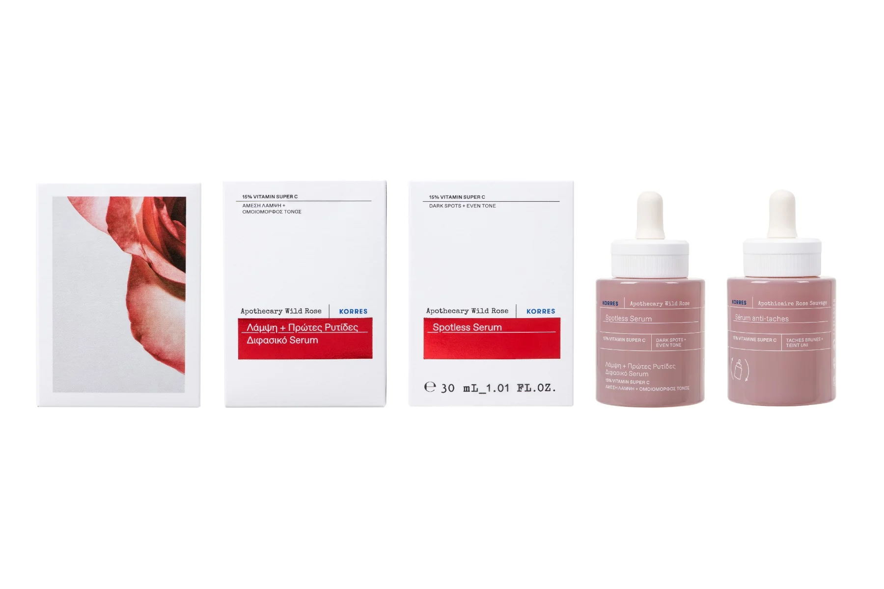 Ser antipete Wild Rose, 30ml, Korres