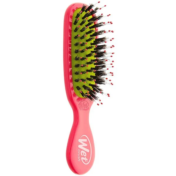 Perie de par roz pentru stralucire Shine Enhancer Mini, 1 bucata, Wet Brush