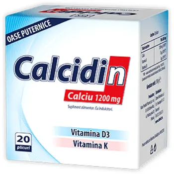 Calcidin 1200 mg, 20 plicuri, Zdrovit 