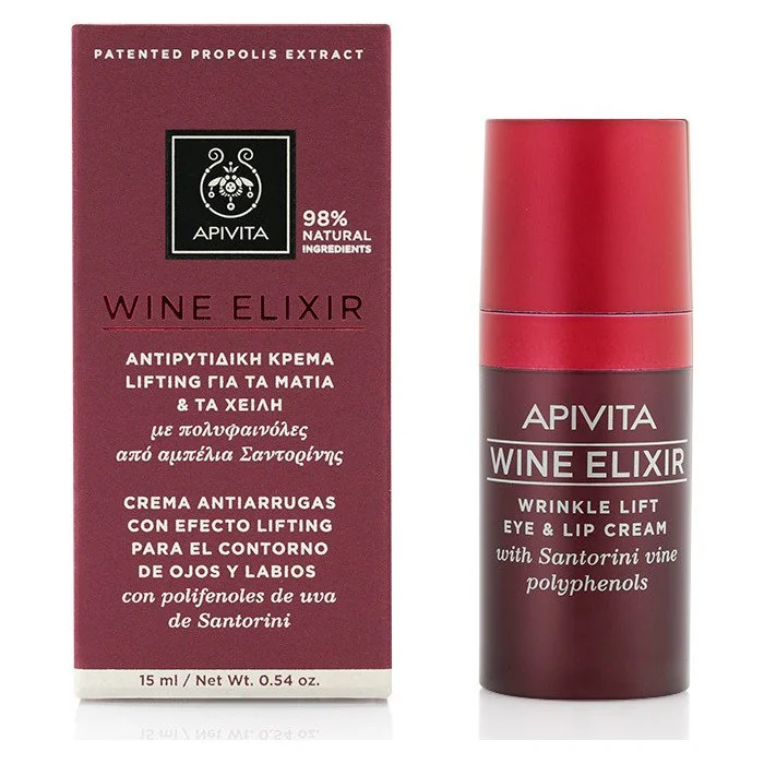 Apivita Wine Elixir Crema de ochi si buze, 15ml