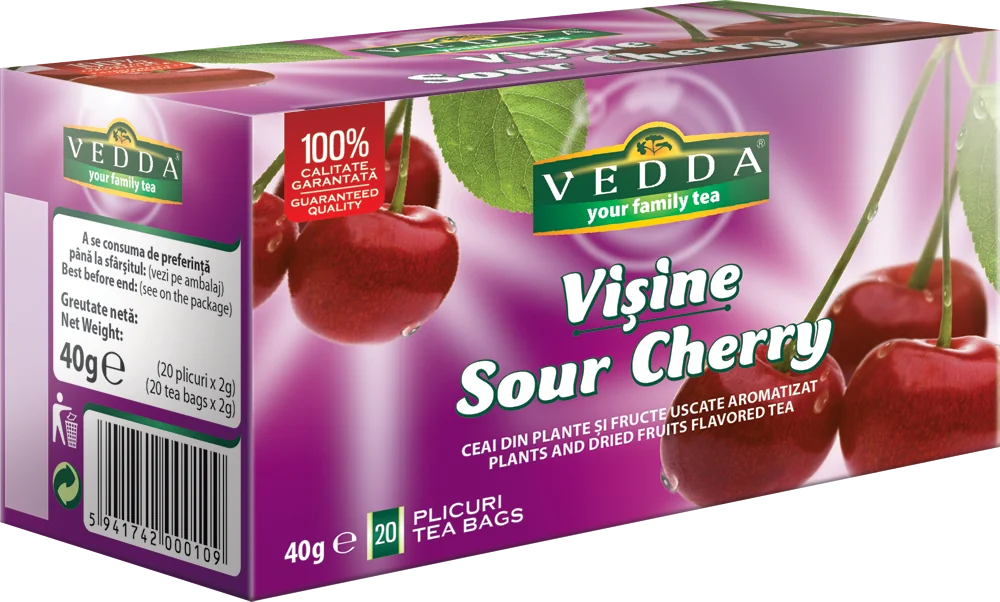 Ceai de visine, 20 plicuri, Vedda
