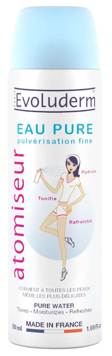 Spray apa pura pentru fata si corp, 50ml, Evoluderm