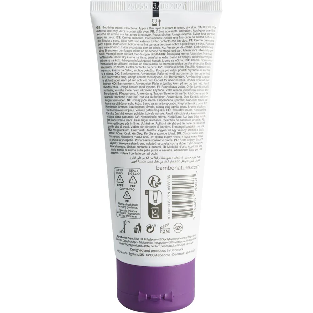 Crema cu efect calmant, 100ml, Bambo Nature