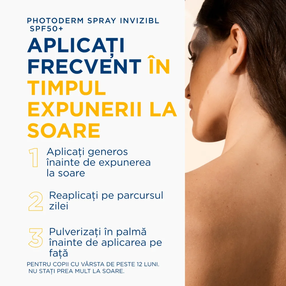 Spray invizibil cu SPF50+ Photoderm, 200ml, Bioderma
