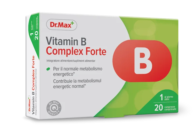 Dr. Max Vitamina B Complex Forte, 20 comprimate