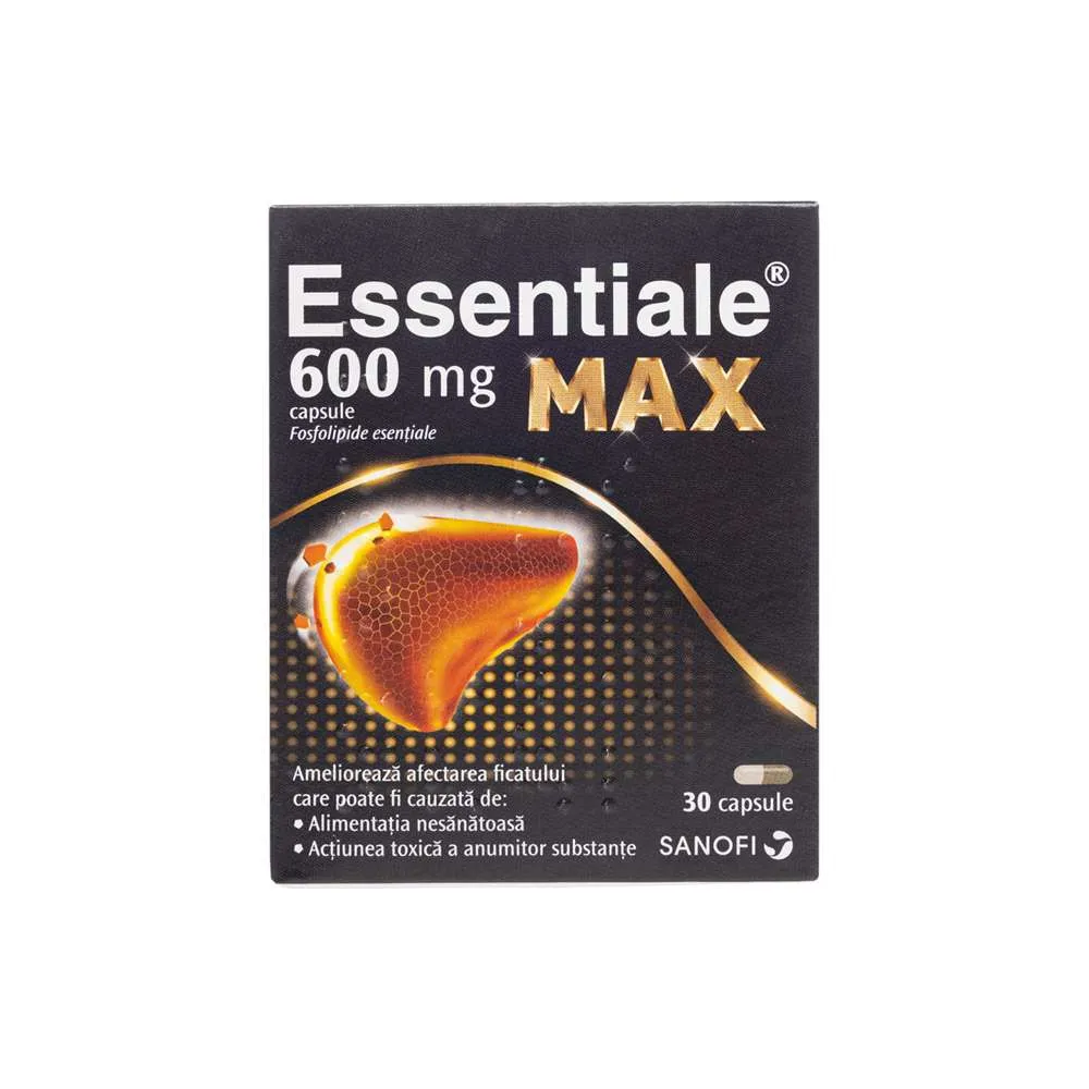 Essentiale MAX 600mg, 30 capsule, Sanofi 