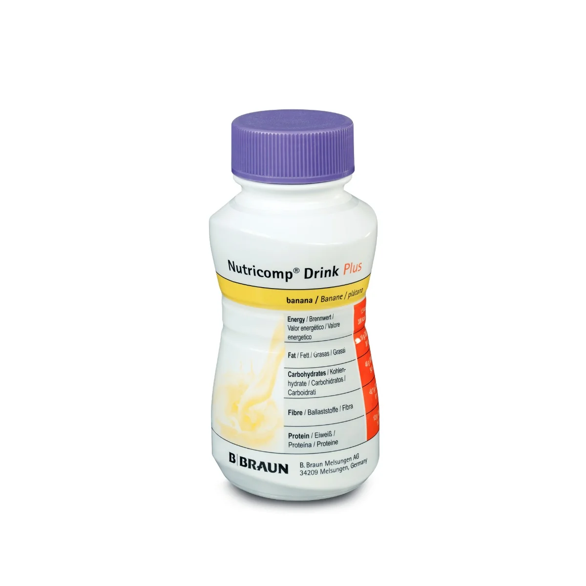 Bautura Drink Plus Banana, 4 x 200ml, Nutricomp