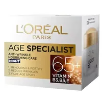Crema antirid pentru fata de noapte Age Specialist 65+, 50ml, L'Oreal Paris