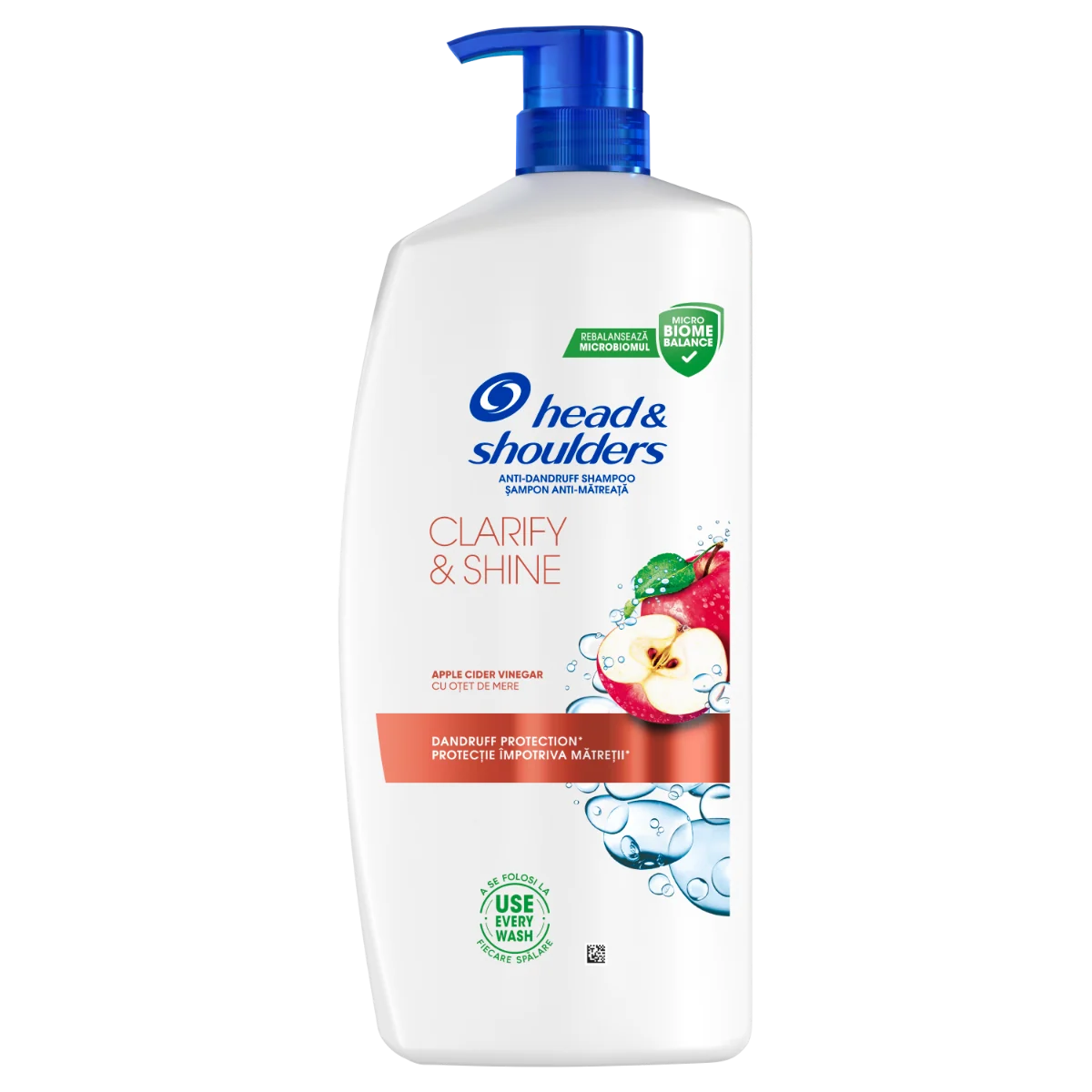 Sampon anti-matreata cu Otet de Mere Clarify & Shine, 800ml, Head&Shoulders