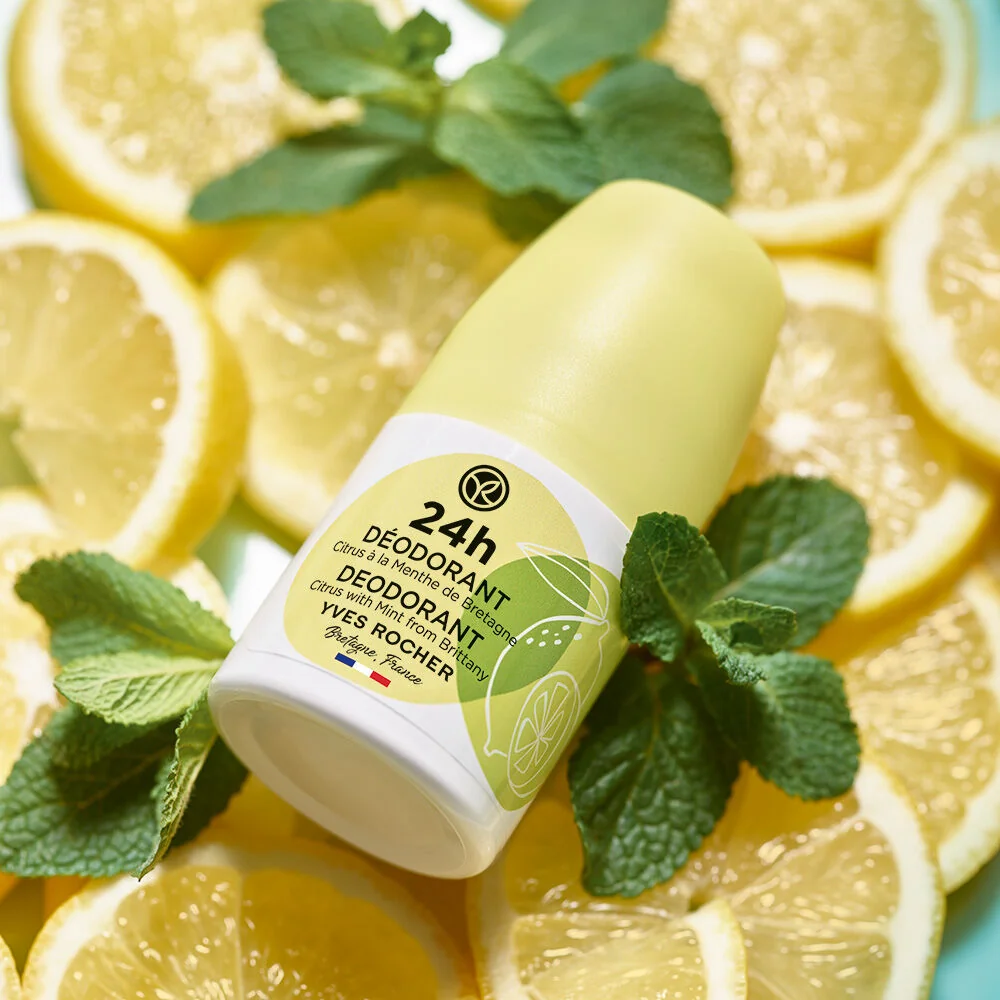 Deodorant roll-on 24h cu citrice si menta, 50ml, Yves Rocher