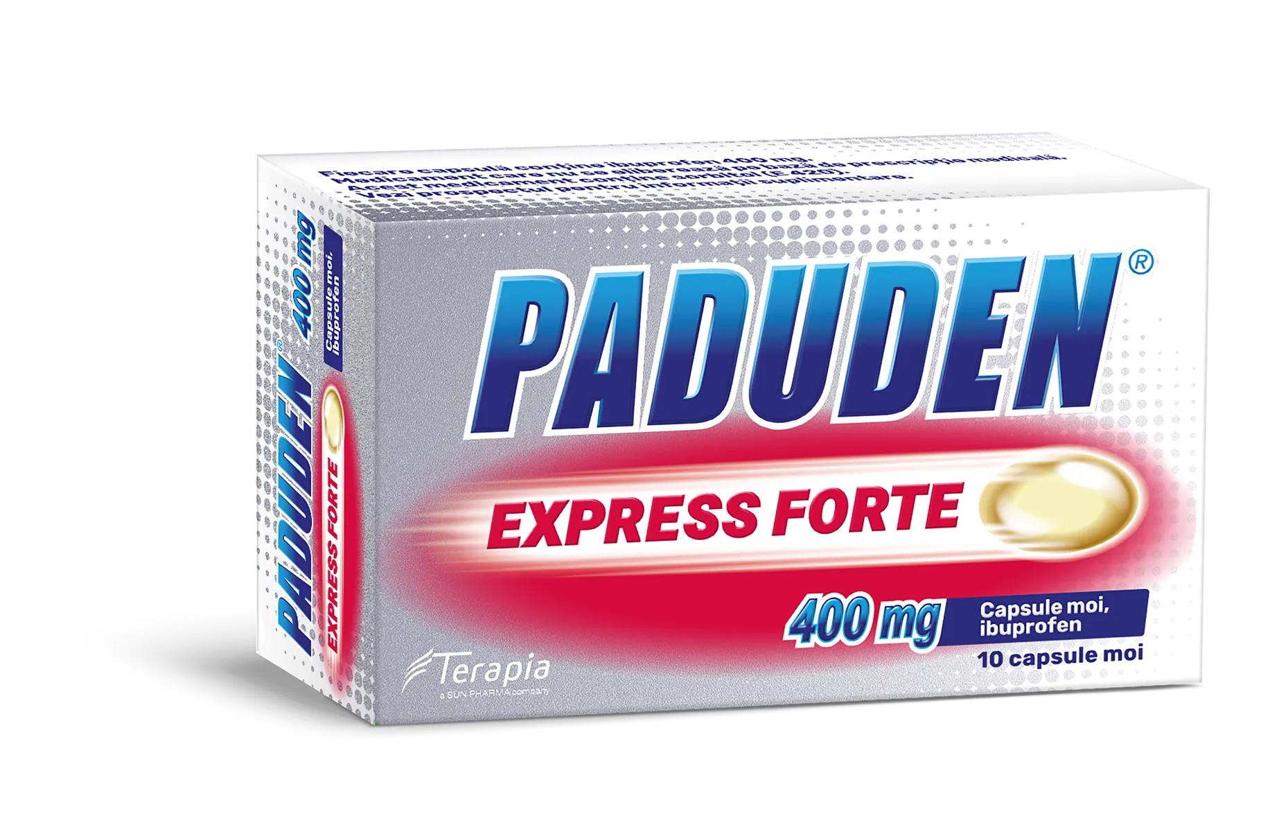 Paduden Express Forte 400mg, 10 capsule moi, Terapia 