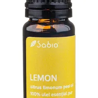 Ulei esential pur de lamaie (citrus limonum peel), 10ml, Sabio