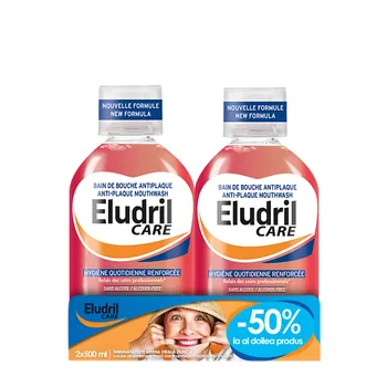 Pachet Apa de gura 500ml 1+ 50% reducere la al doilea produs, Eludril 