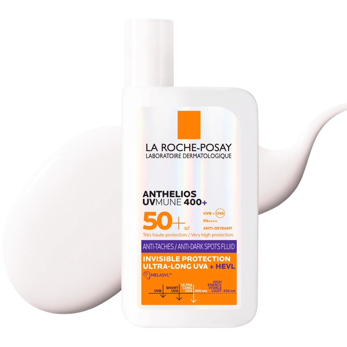 Fluid anti-pete pigmentare cu SPF50+ Anthelios UVMUNE 400+ HEVL, 50ml, La Roche-Posay