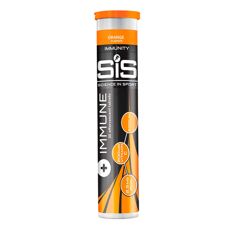 Tablete efervescente de hidratare cu vitamina C si fier Immune, 20 tablete, Sis
