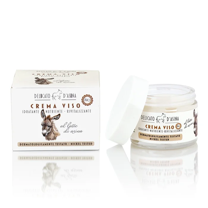 Crema de fata bio hidratanta cu lapte de magarita Delicato d'Asina, 50ml, Florinda