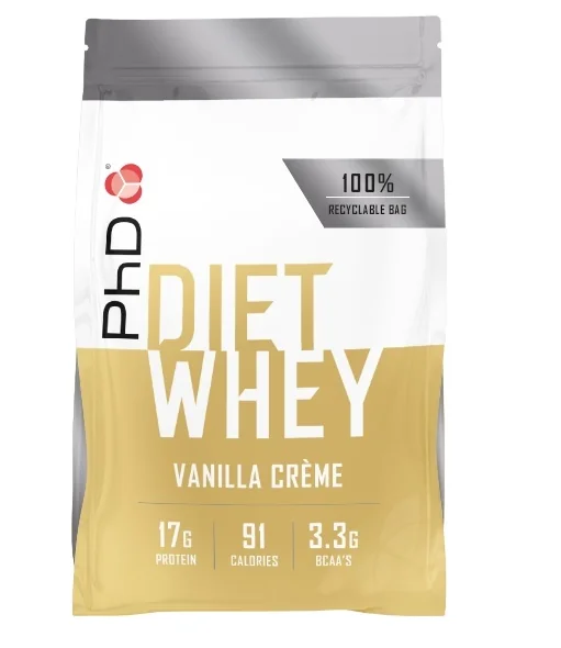 Pudra proteica cu aroma de vanilie Diet Whey, 2kg, PhD