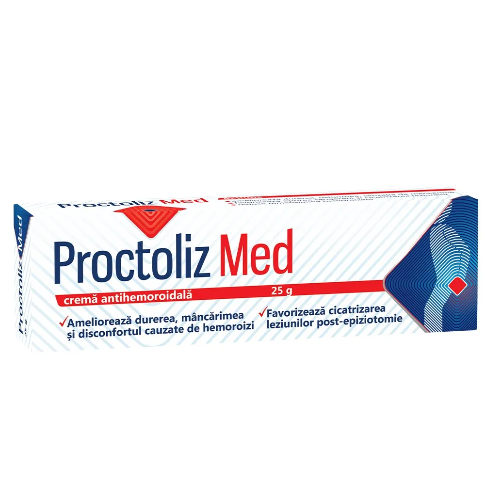 Proctoliz Med crema antihemoroidala, 25g, Fiterman