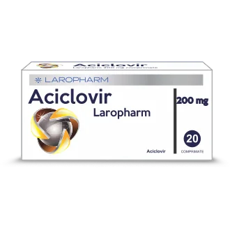 Aciclovir 200 mg, 20 comprimate, Laropharm