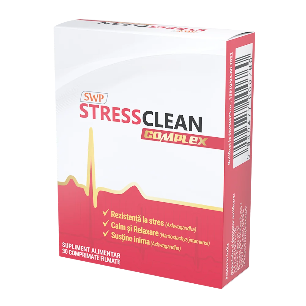 Stressclean Complex, 30 comprimate filmate, Sunwave Pharma