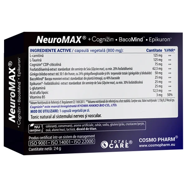 Neuromax 30 Capsule Cosmopharm Dr Max Farmacia neuromax-30-capsule-cosmopharm-dr-max-farmacia